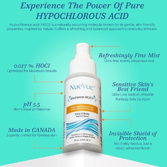 BioForce HOCl Pure Hypochlorous Acid Spray Travel Size Toner & Cleans x2,  2.3oz - Picture 8 of 8